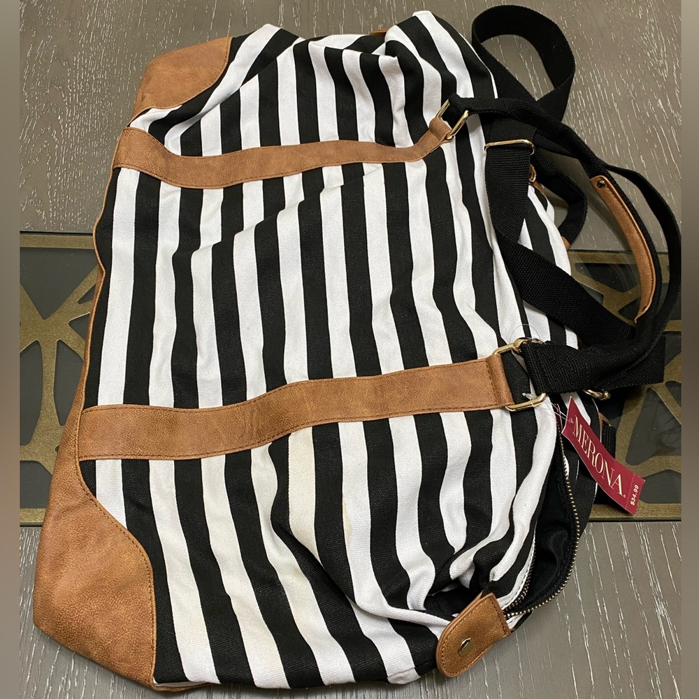 MERONA Striped Travel Bag